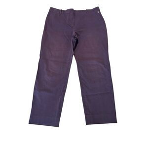 Max Mara Womens Sz 12 Cigarette Straight Leg Pants‎ Purple Pockets Career #CD8-1
